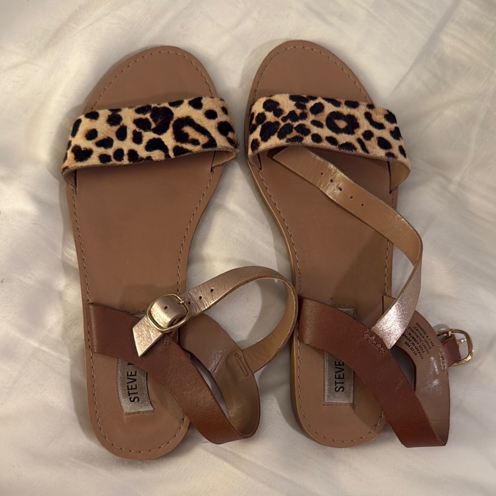 Steve Madden Leopard Print Sandals